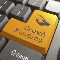 Tecla crowdfunding en un teclado